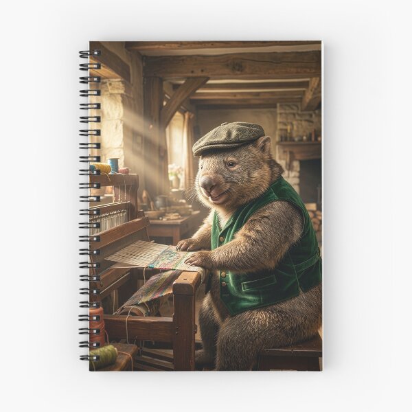 Item preview, Cheerful Wombat Weaving in His Cozy Cottage designed and sold by Tridentulus.