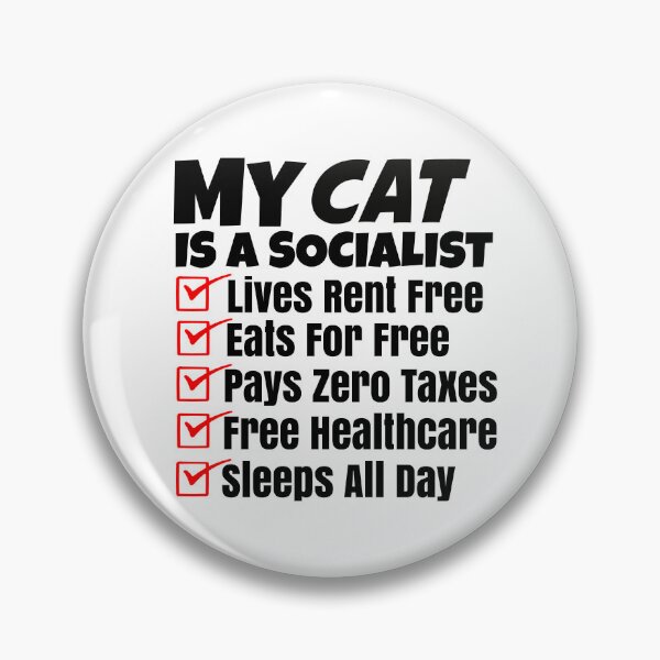 Item preview, Express your unique humor with this 'My Cat Is A Socialist' graphic tee. Perfect for cat parents, political humor enthusiasts, and those who love witty, sarcastic apparel. designed and sold by WonderWaresGifts.