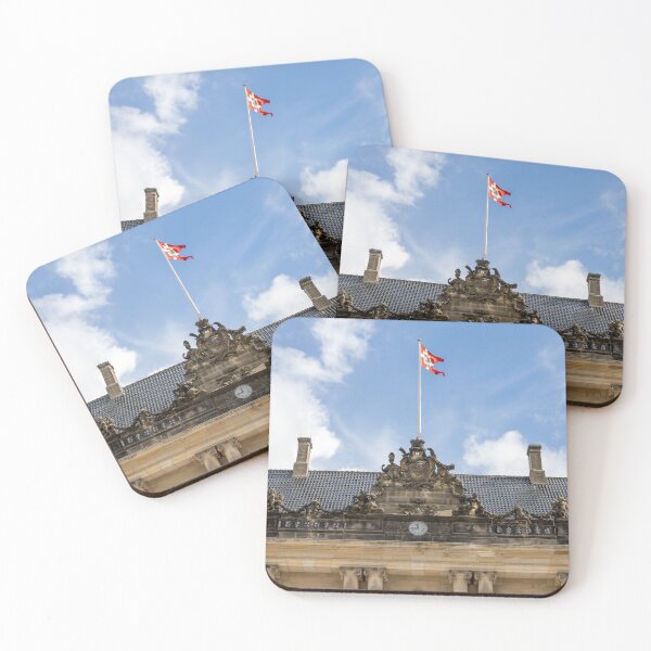 Item preview, Amalienborg Palace Facade Under Danish Flag designed and sold by jrtwynam.