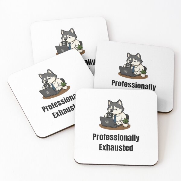 Item preview, Professionally Exhausted designed and sold by DailyQuestPrint.