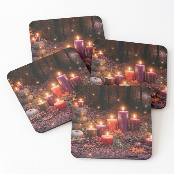 Item preview, Autumn Candlelit Forest Scene Samhain Inspired designed and sold by Stephanie Laird.