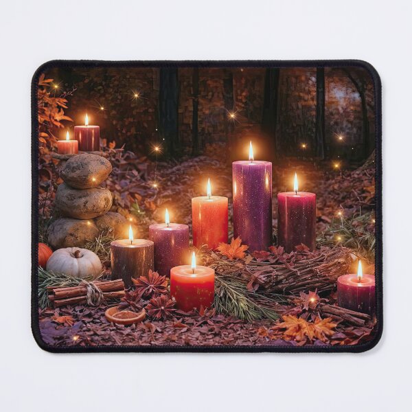 Item preview, Autumn Candlelit Forest Scene Samhain Inspired designed and sold by Stephanie Laird.