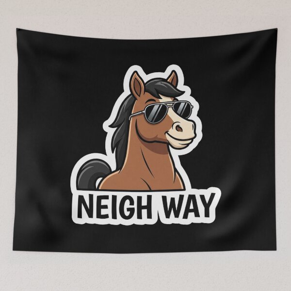 Item preview, Cool Horse Wearing Sunglasses Neigh Way designed and sold by Owcomm.