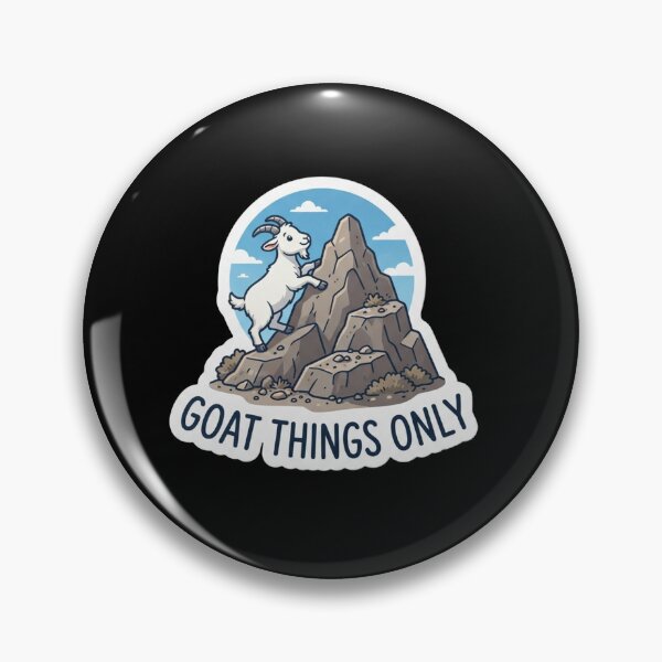 Item preview, Cute Goat Climbing A Mountain Peak designed and sold by Owcomm.