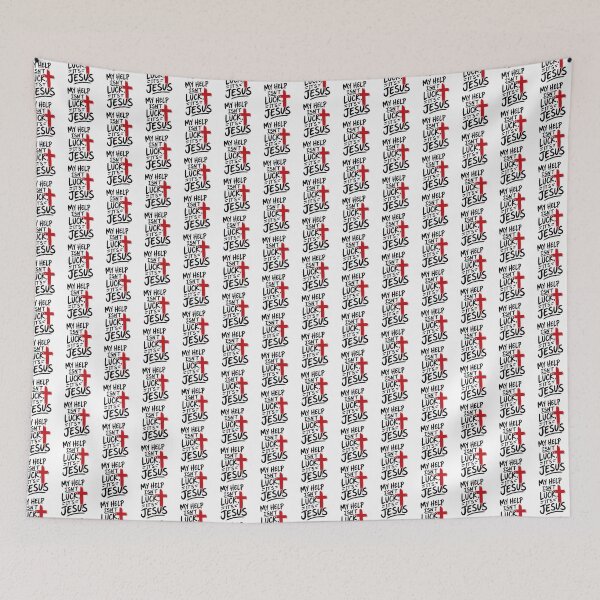 Item preview, My Help Isn't Luck It's Jesus designed and sold by Illustrated Faith.