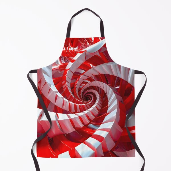 Item preview, Spiral Vortex with Red and White Stripes designed and sold by Vicky Brago-Mitchell®.