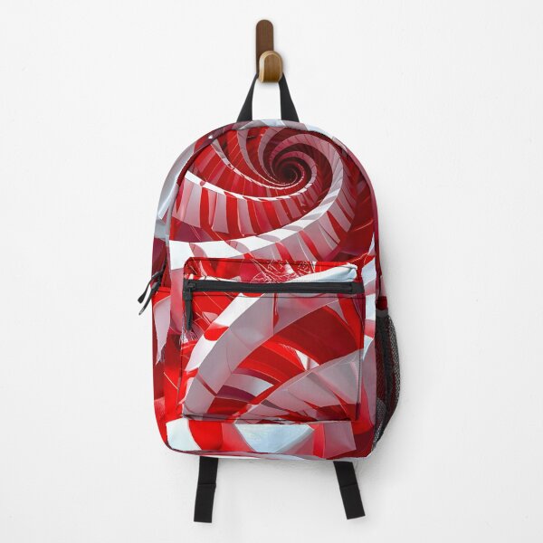 Item preview, Spiral Vortex with Red and White Stripes designed and sold by Vicky Brago-Mitchell®.