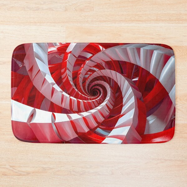 Item preview, Spiral Vortex with Red and White Stripes designed and sold by Vicky Brago-Mitchell®.