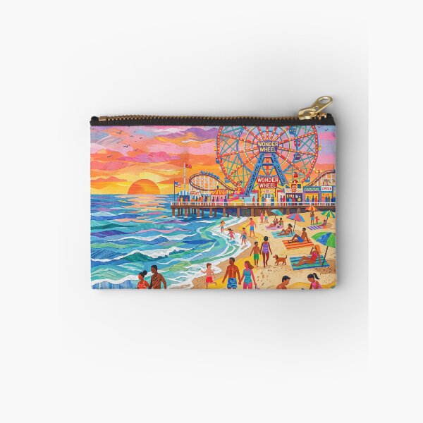 Item preview, Coney Island Summer Beach Art designed and sold by Home Decor Art.