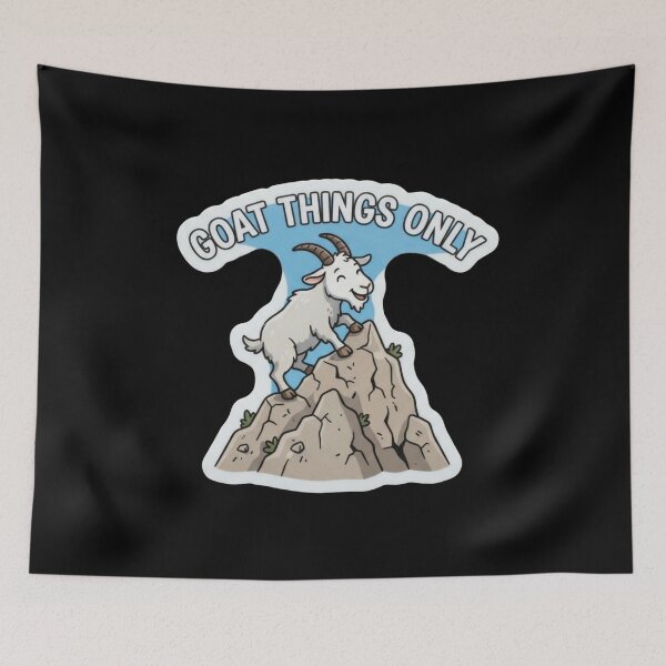 Item preview, Funny Goat Climbing Mountain For Fans designed and sold by Owcomm.