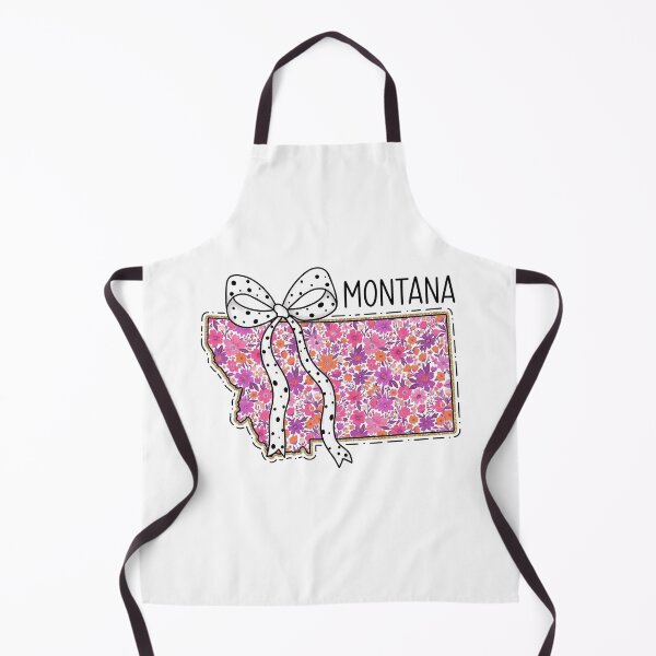 Item preview, Cute Montana Floral Map Graphic Coquette Bow Design designed and sold by Paper Drip.