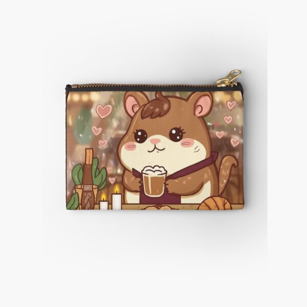 Item preview, Rainy Café Mocha Hamster Sticker | Cozy Coffee Lover Kawaii Gift designed and sold by Stylestickers55.