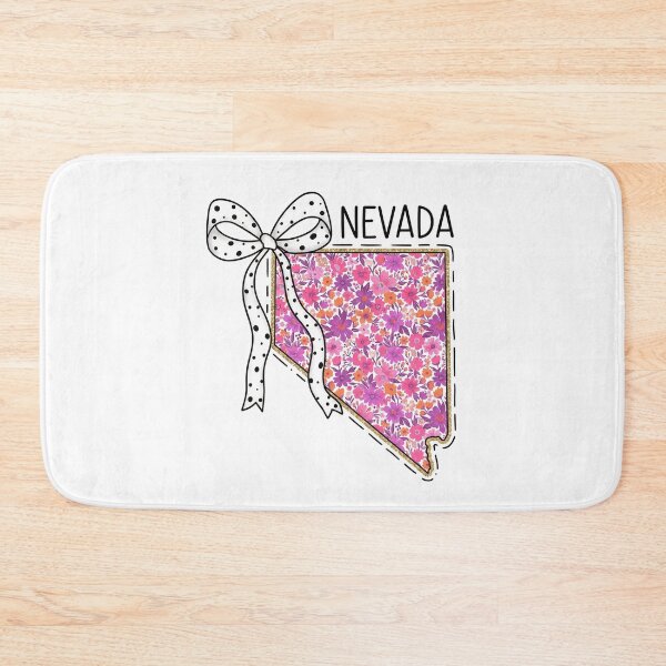 Item preview, Cute Nevada Floral Map Graphic Coquette Bow Design designed and sold by Paper Drip.