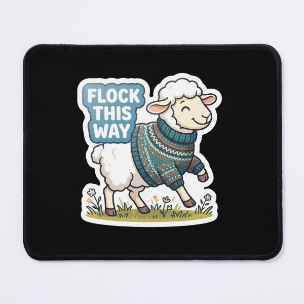 Item preview, Flock This Way Sheep in Knitted Sweater designed and sold by Owcomm.