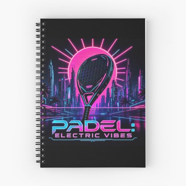 Item preview, Padel Electric Vibes - Cyberpunk Racket City - Womens Synthwave Sports Gift designed and sold by BelievingCreate.