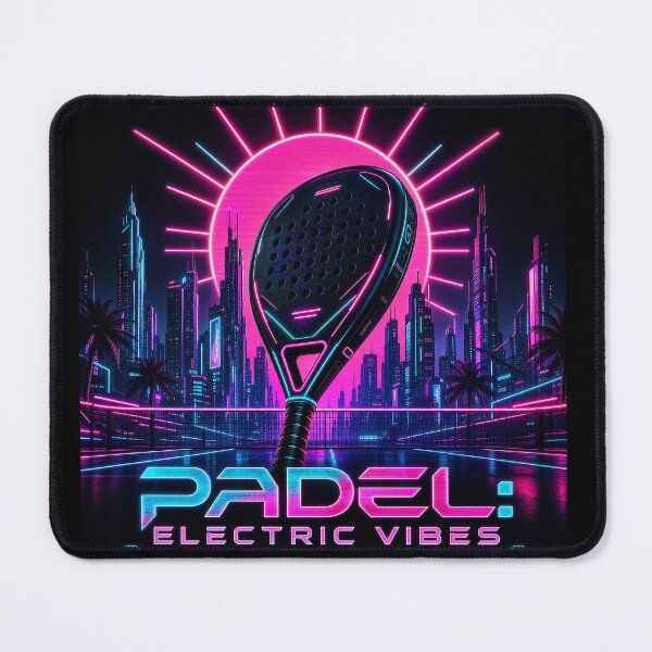 Item preview, Padel Electric Vibes - Cyberpunk Racket City - Womens Synthwave Sports Gift designed and sold by BelievingCreates.