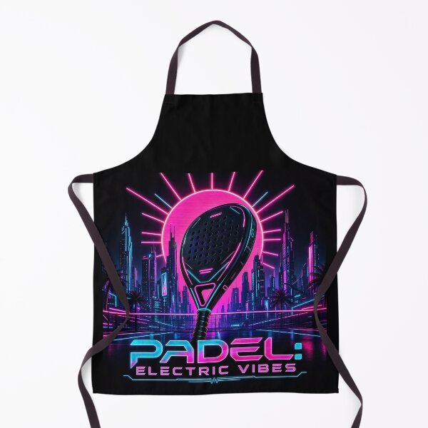 Item preview, Padel Electric Vibes - Cyberpunk Racket City - Womens Synthwave Sports Gift designed and sold by BelievingCreates.
