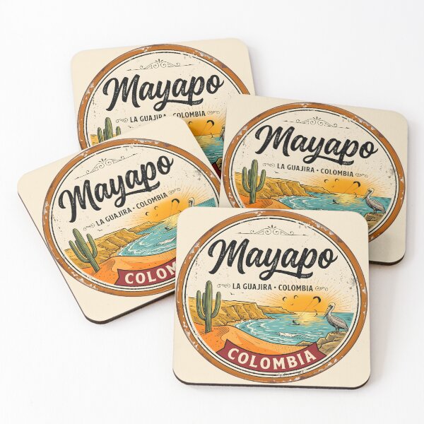 Item preview, Mayapo Beach — Vintage Colombian Caribbean Beach Badge designed and sold by ColombianaShop.