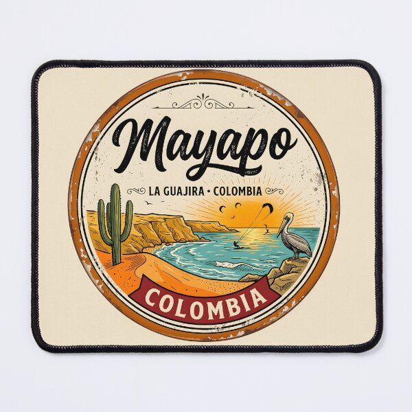 Item preview, Mayapo Beach — Vintage Colombian Caribbean Beach Badge designed and sold by ColombianaShop.