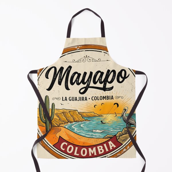 Item preview, Mayapo Beach — Vintage Colombian Caribbean Beach Badge designed and sold by ColombianaShop.