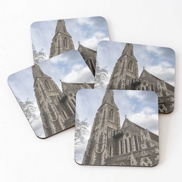 Item preview, St Alban's Church in Copenhagen Against Dramatic Sky designed and sold by jrtwynam.