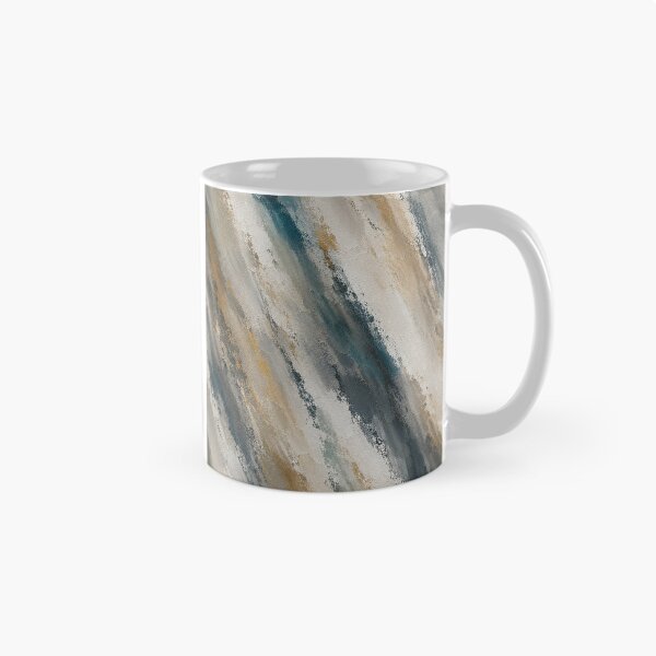 Item preview, Fluid Abstract Ocean Waves with Gold Accents designed and sold by Ingorgia Studio.