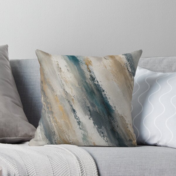 Item preview, Fluid Abstract Ocean Waves with Gold Accents designed and sold by Ingorgia Studio.