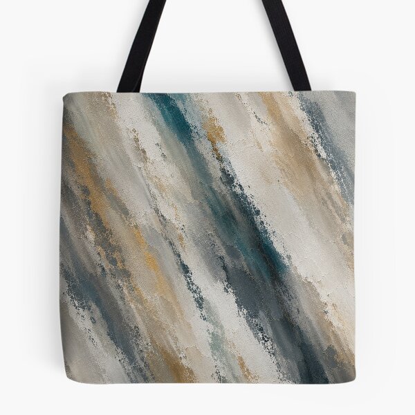 Item preview, Fluid Abstract Ocean Waves with Gold Accents designed and sold by Ingorgia Studio.