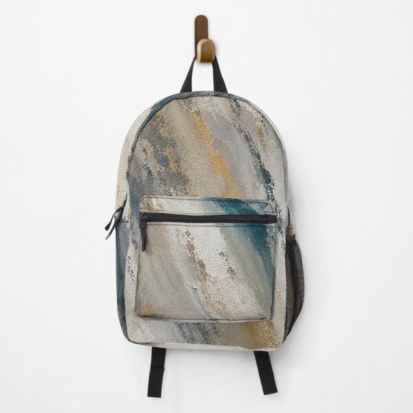 Item preview, Fluid Abstract Ocean Waves with Gold Accents designed and sold by Ingorgia Studio.