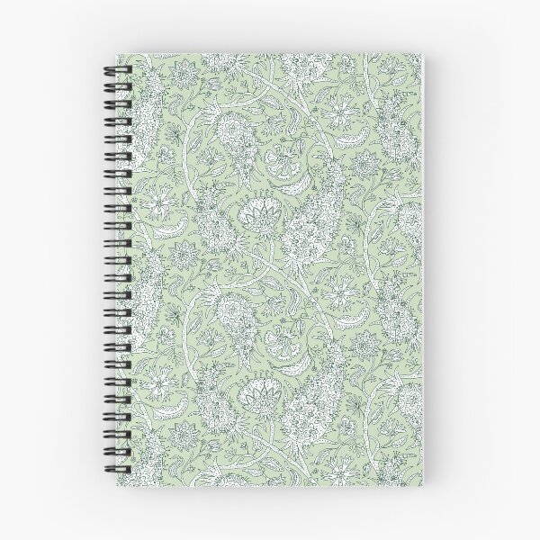 Item preview, Vintage Paisley Jacobean Pattern | Floral Chintz Sage Green White designed and sold by paldronma.