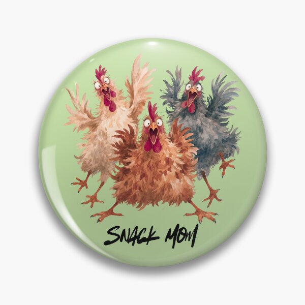 Item preview, Funny Chicken Mom Cotton T-Shirt, Crazy Chicken Lady Gift Tee, Unique Backyard Flock Keeper Shirt designed and sold by ZenfiniteDesign.