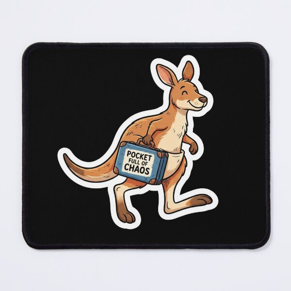 Item preview, Cute Kangaroo Carrying A Suitcase designed and sold by Owcomm.