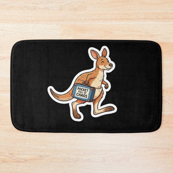 Item preview, Cute Kangaroo Carrying A Suitcase designed and sold by Owcomm.