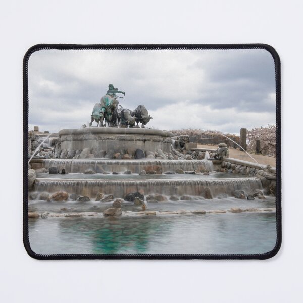 Item preview, Gefion Fountain in Copenhagen, Denmark with Cloudy Sky designed and sold by jrtwynam.