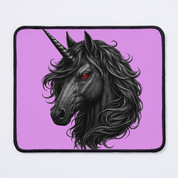Item preview, Dark Black Unicorn | Gothic Fantasy Mythical Creature Magic Design designed and sold by Daagath.