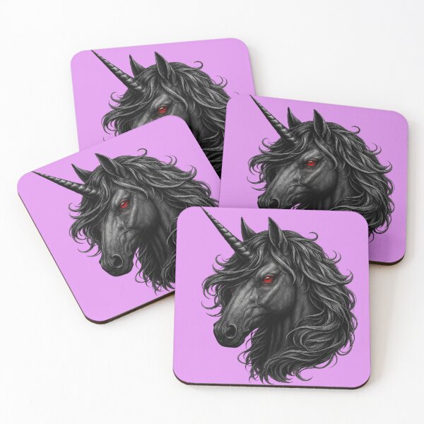 Item preview, Dark Black Unicorn | Gothic Fantasy Mythical Creature Magic Design designed and sold by Daagath.