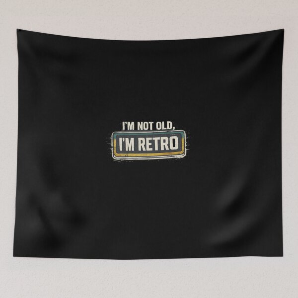 Item preview, I'm Not Old I'm Retro Funny Vintage Retro Quote Minimal Typography T-Shirt designed and sold by Final Chance Designs⭐️⭐️⭐️⭐️⭐️.