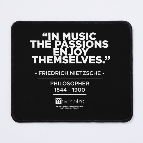 Item preview, Friedrich Nietzsche music quote about passion for music. Djs Gift. designed and sold by paulo silveira.