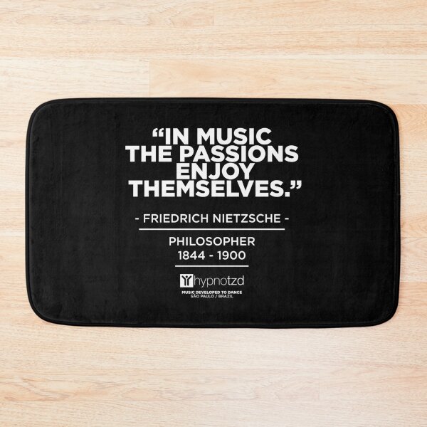 Item preview, Friedrich Nietzsche music quote about passion for music. Djs Gift. designed and sold by paulo silveira.