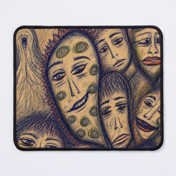 Item preview, Hand-Drawn Surreal Horror Artwork - NO AI! Human-Made designed and sold by OtherworldlyIdeas.