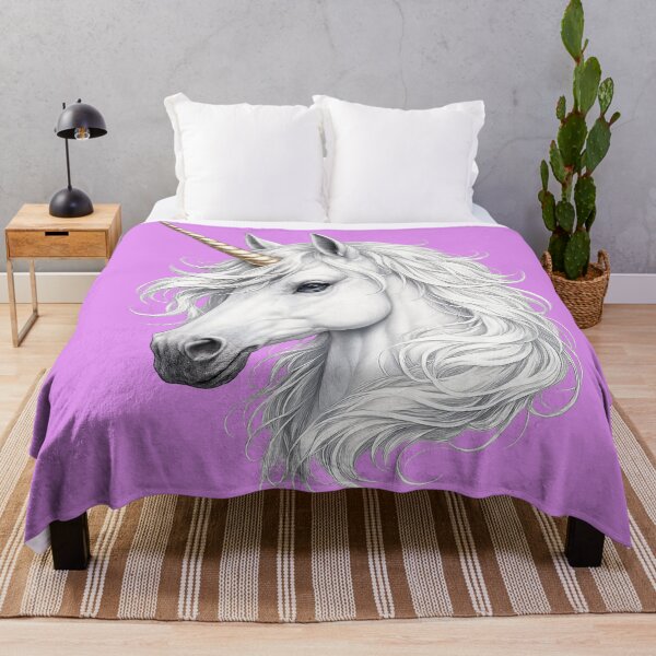 Item preview, Majestic White Unicorn | Fantasy Mythical Horse Magic Art Design designed and sold by Daagath.