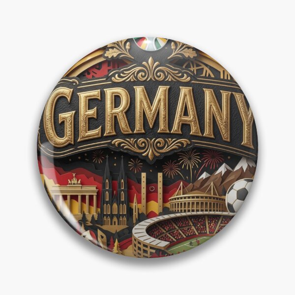 Artikelvorschau, Deutschland Fußball Black Luxury Edition - Deutscher Fußball 3D entworfen und verkauft von keythxctrs.