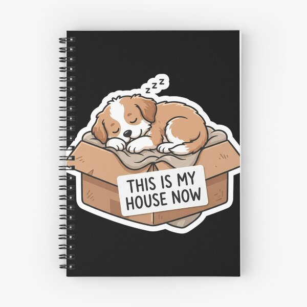 Item preview, Cute Sleeping Puppy In Cardboard Box designed and sold by Owcomm.