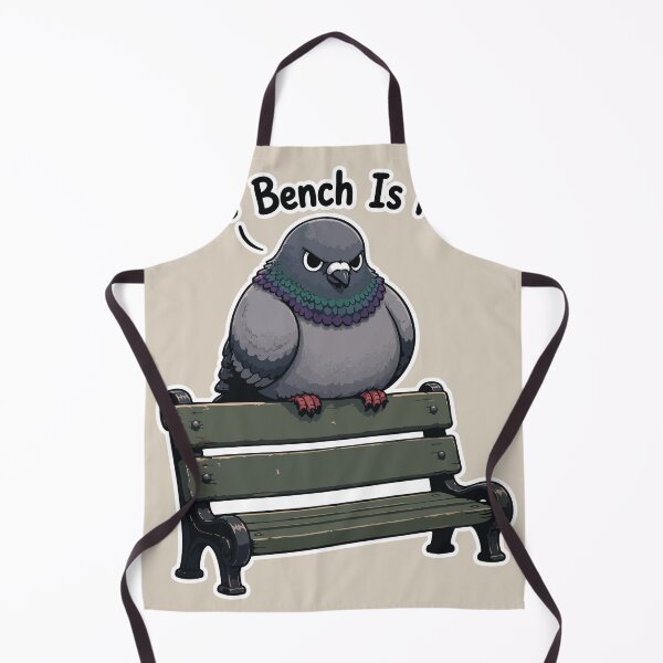 Item preview, This Bench Is Mine Funny Pigeon Sticker Territorial Bird Meme Gift designed and sold by SimplePoDesign.