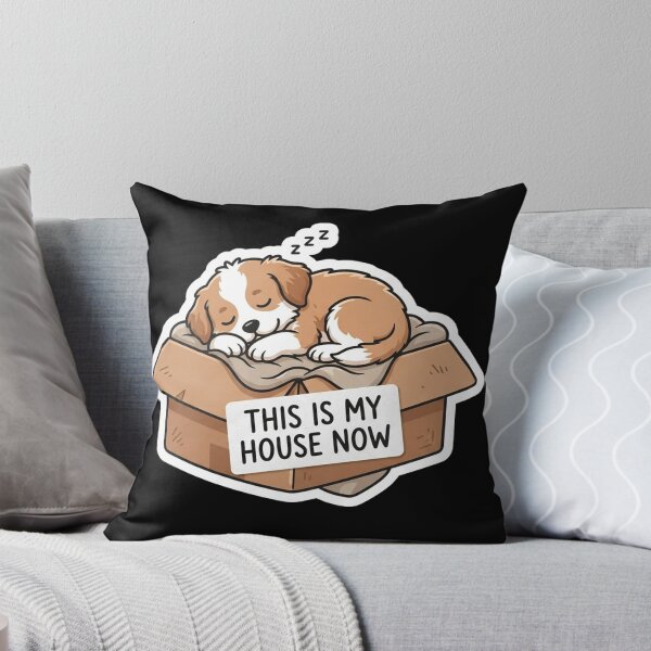 Item preview, Cute Sleeping Puppy In Cardboard Box designed and sold by Owcomm.