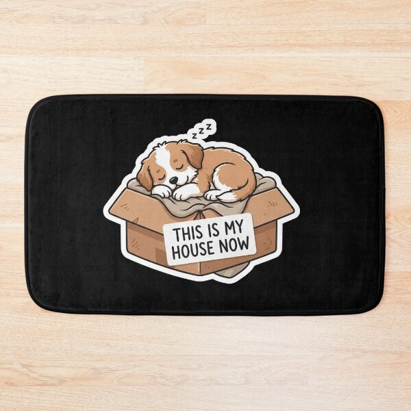 Item preview, Cute Sleeping Puppy In Cardboard Box designed and sold by Owcomm.