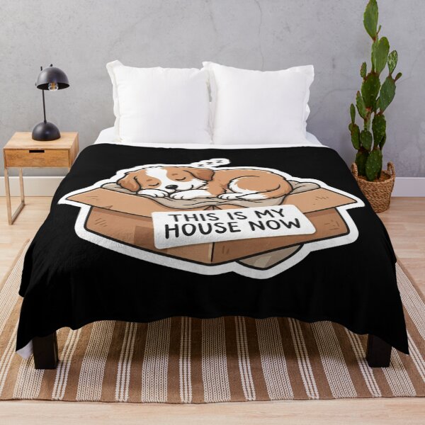 Item preview, Cute Sleeping Puppy In Cardboard Box designed and sold by Owcomm.