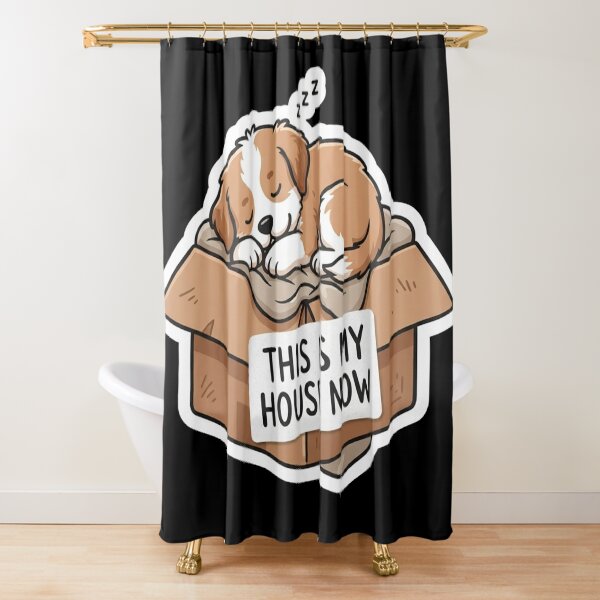 Item preview, Cute Sleeping Puppy In Cardboard Box designed and sold by Owcomm.