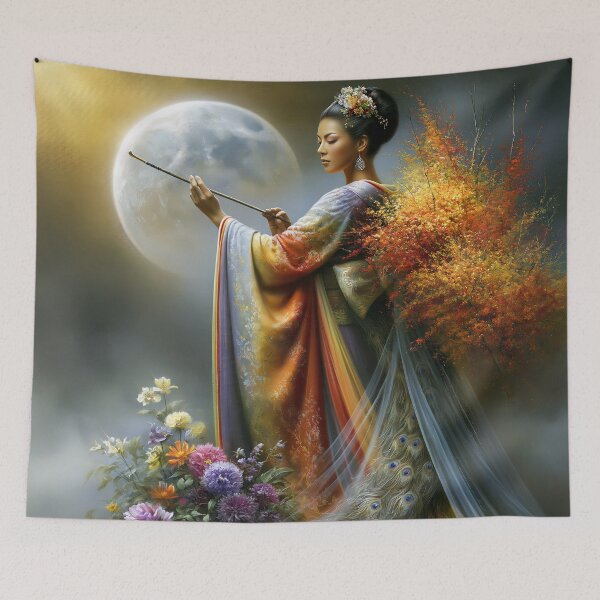 Item preview, Autumn Melody of the Moonlit Peacock designed and sold by bloorose.