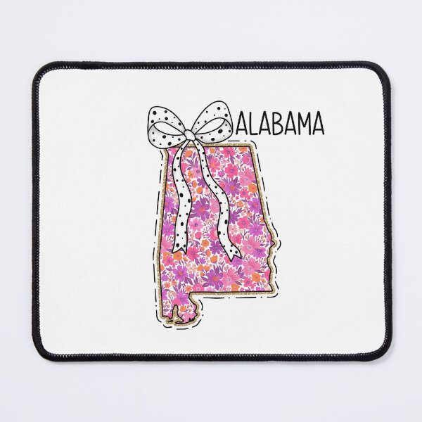 Item preview, Cute Alabama Floral Map Graphic Coquette Bow Design designed and sold by Paper Drip.